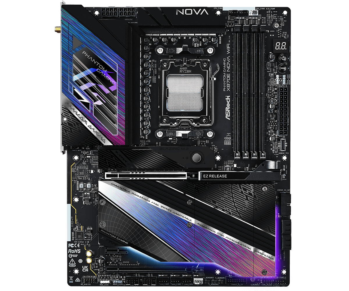 MOTHERBOARD ASROCK X870E NOVA WIFI PHANTOM GAMING AM5 - ATX