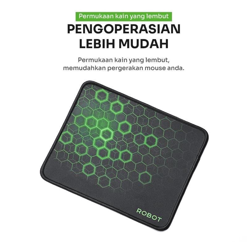 MOUSEPAD ROBOT RP01 BLACK 18cm x 22cm