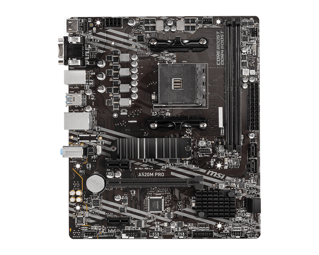 MOTHERBOARD MSI A520M PRO AM4 DDR4 - mATX