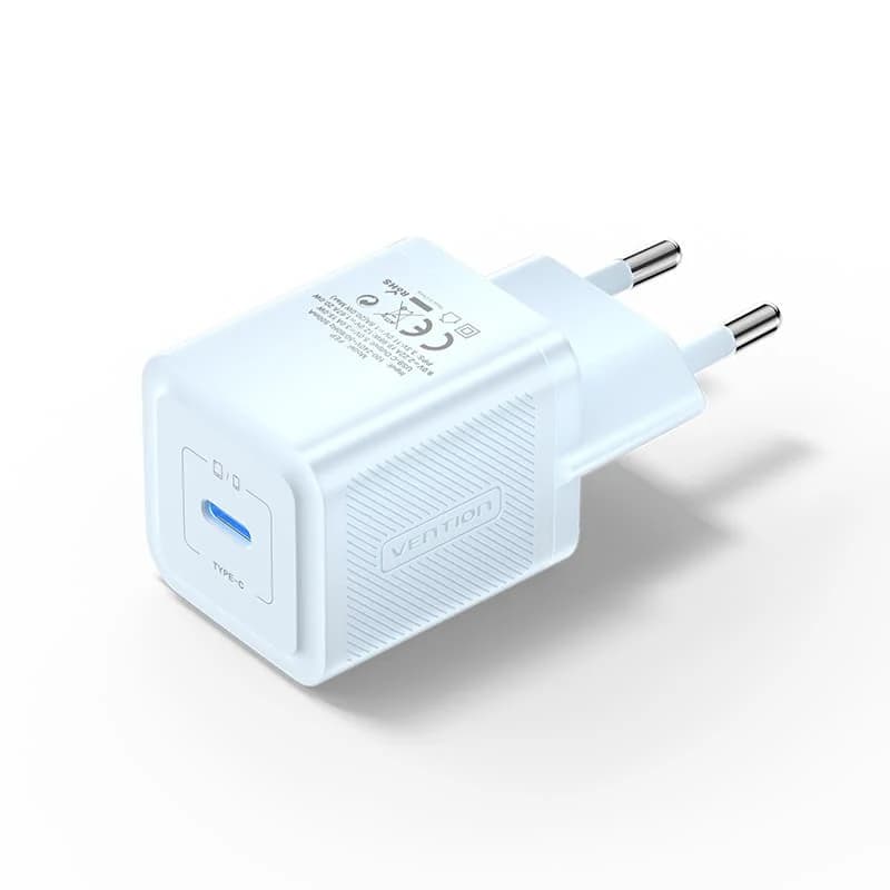 VENTION 1-PORT USB-C GaN CHARGER (20W) EU-Plug (FEPB0-EU FEPL0-EU FEPP0-EU FEVH0-EU)