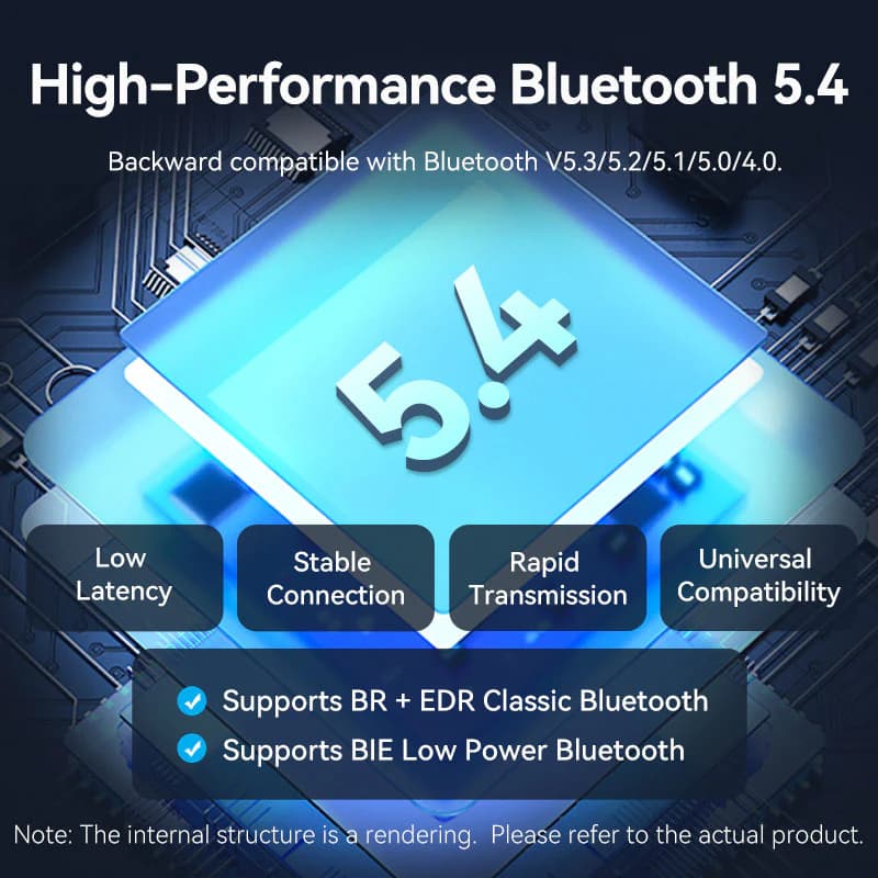 VENTION USB BLUETOOTH 5.4 ADAPTER BLACK MINI TYPE (NALB0)