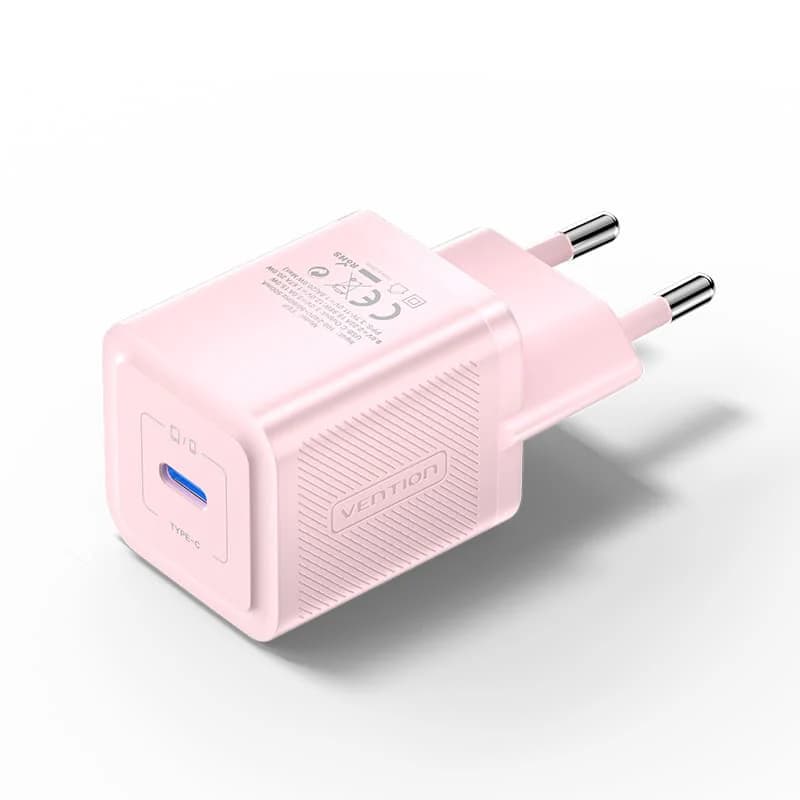VENTION 1-PORT USB-C GaN CHARGER (20W) EU-Plug (FEPB0-EU FEPL0-EU FEPP0-EU FEVH0-EU)