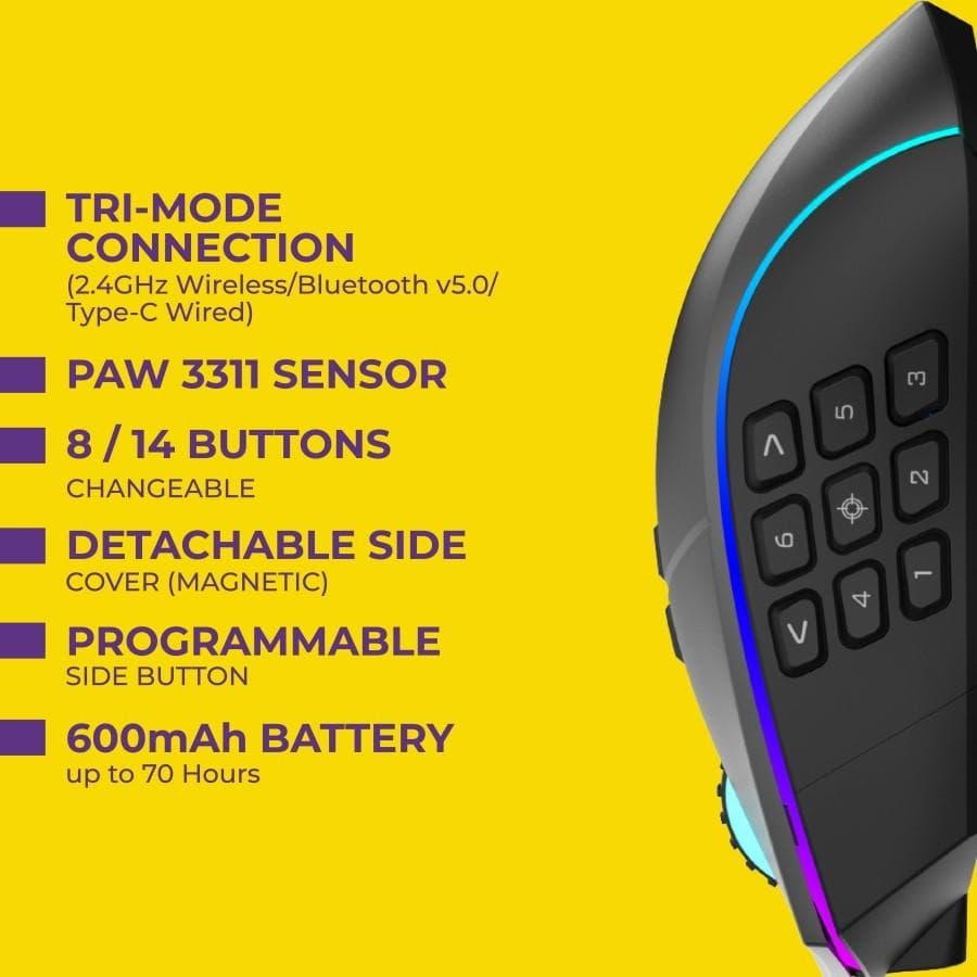 MOUSE GAMING RYUNIX MX1 KYU PRO MSG RMX1PR