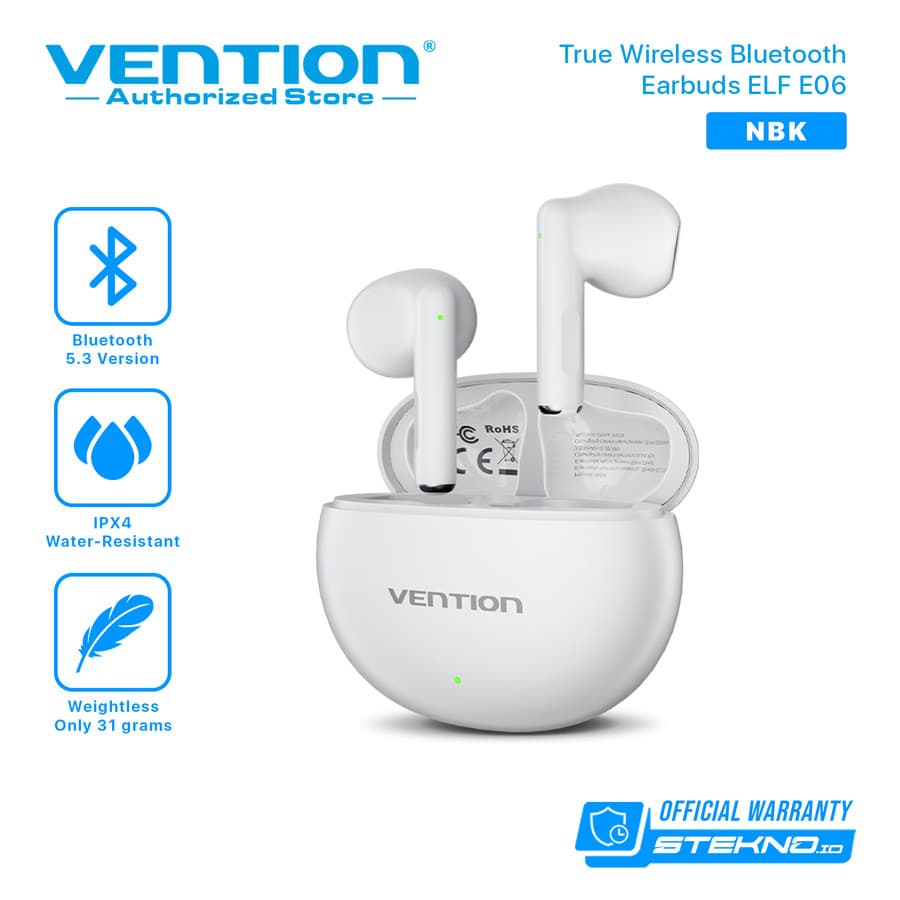 VENTION ELF E06 TWS TRUW WIRELESS EARPHONE EARBUDS (NBKB0 NBKW0 NBKP0 NBKS0)