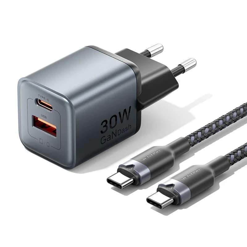 VENTION GANDASH 20W / 30W / 70W GaN CHARGING KIT (INCLUDE CABLE) (TZ-FEXH0-EU TZ-FEWH0-EU TZ-FEVH0-EU)