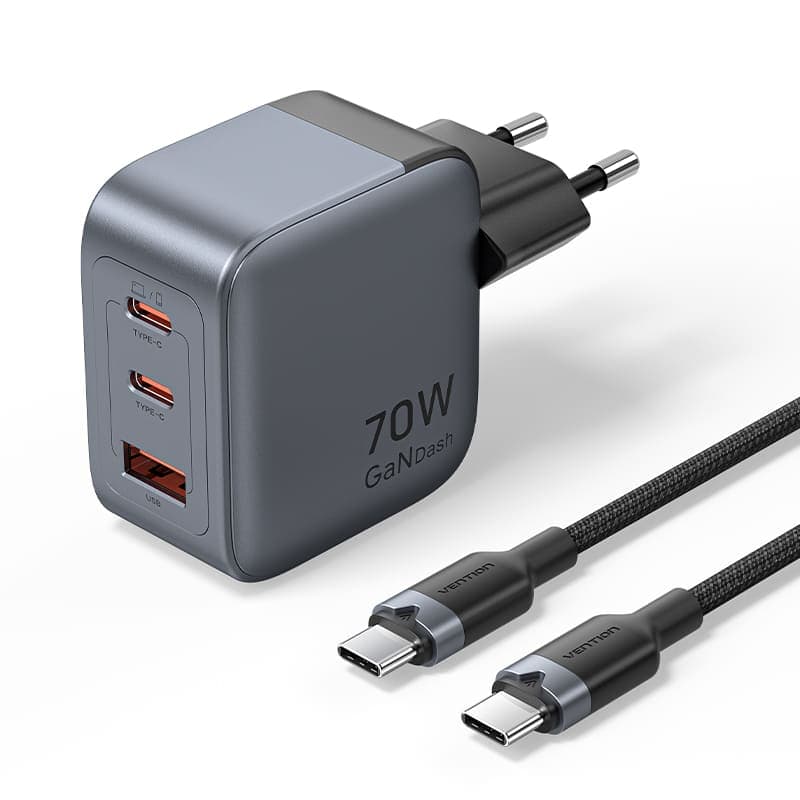 VENTION GANDASH 20W / 30W / 70W GaN CHARGING KIT (INCLUDE CABLE) (TZ-FEXH0-EU TZ-FEWH0-EU TZ-FEVH0-EU)