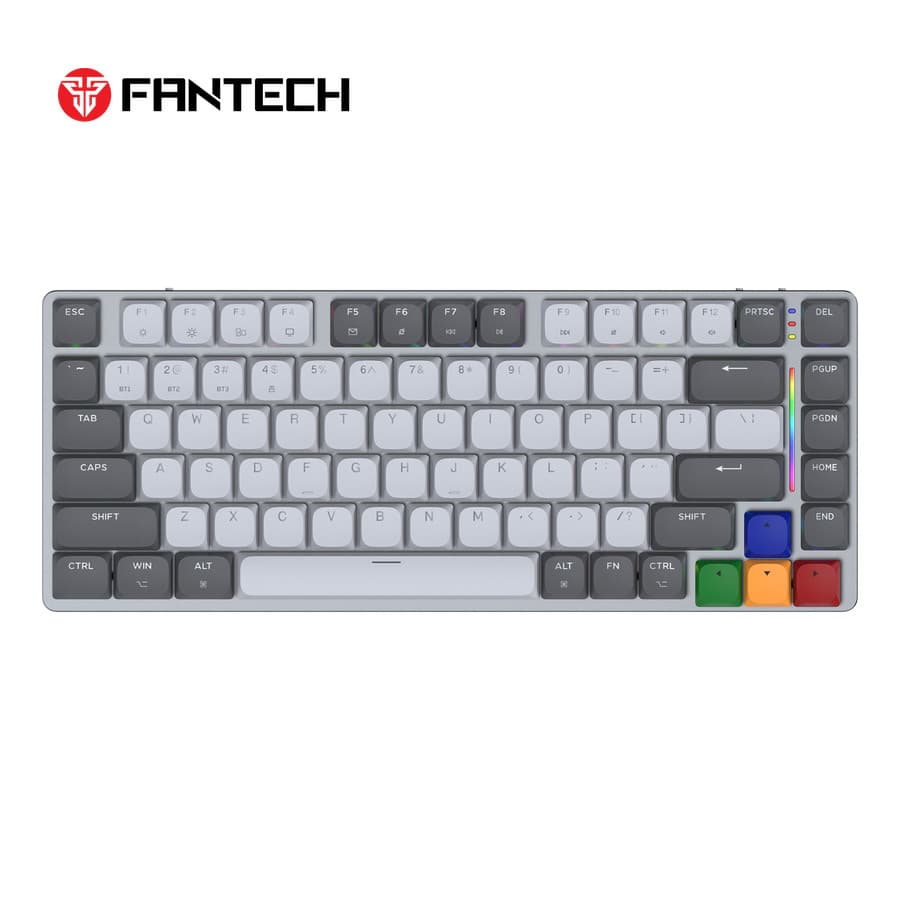 KEYBOARD FANTECH MECHANICAL SUPER MAXFIT AIR MK915 & MK916 TRI CONNECTION — MK915 TKL / BROWN