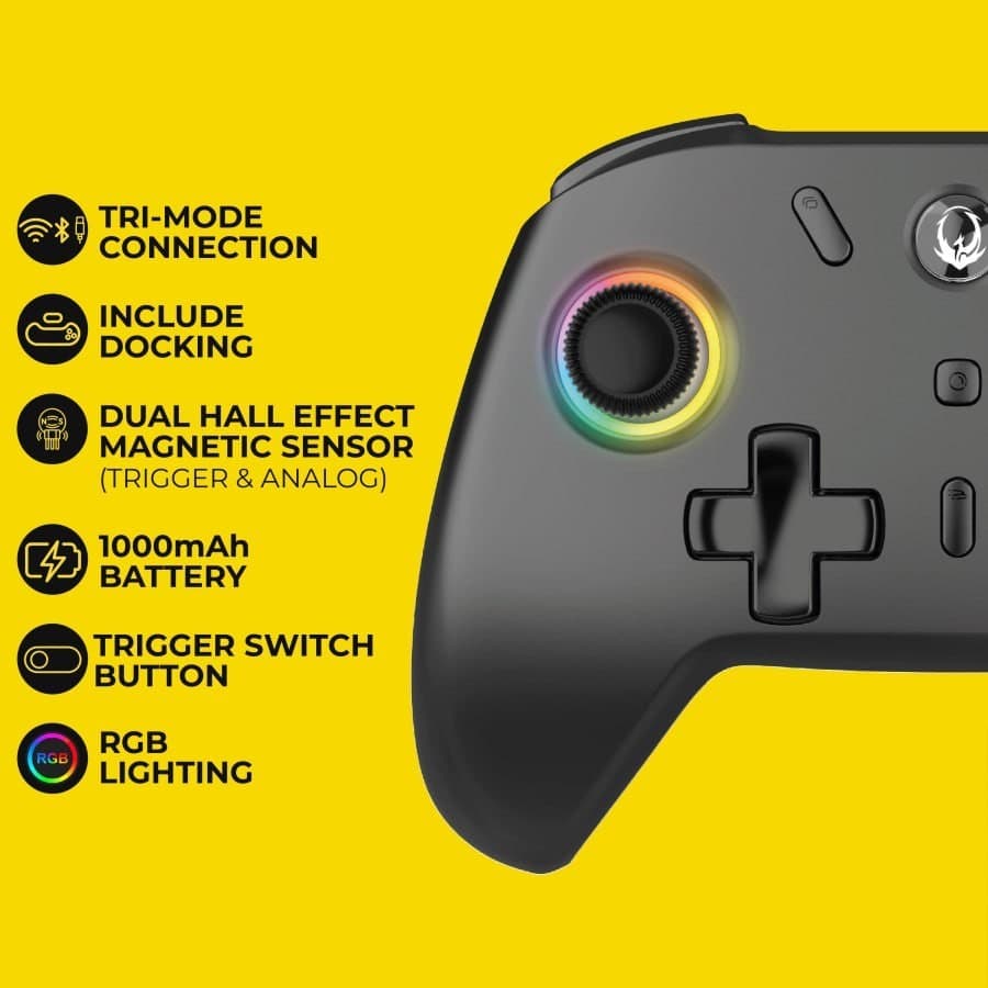 GAMEPAD SADES RYUNIX GP WIRELESS 2.4 GHz G90 RY-ACC (G90BL G90W)