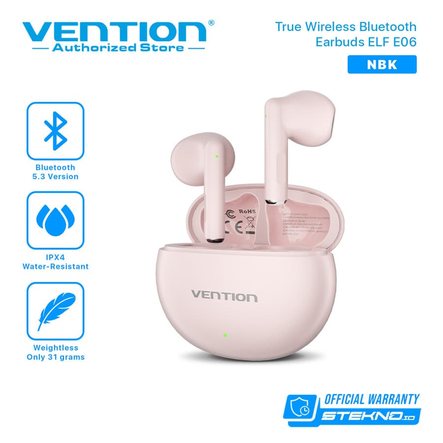VENTION ELF E06 TWS TRUW WIRELESS EARPHONE EARBUDS (NBKB0 NBKW0 NBKP0 NBKS0)
