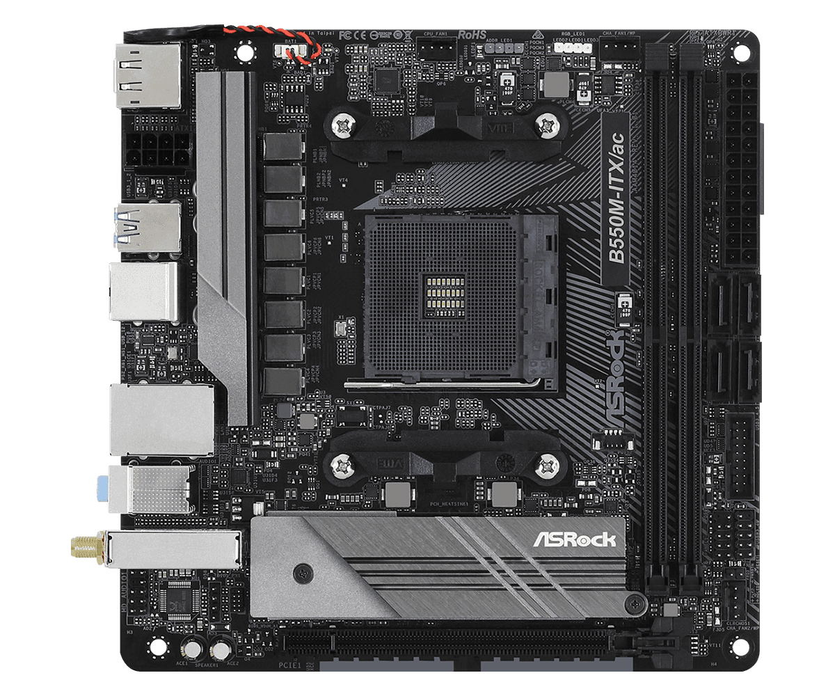 MOTHERBOARD ASROCK B550M-ITX/ac DDR4 AM4 - mITX
