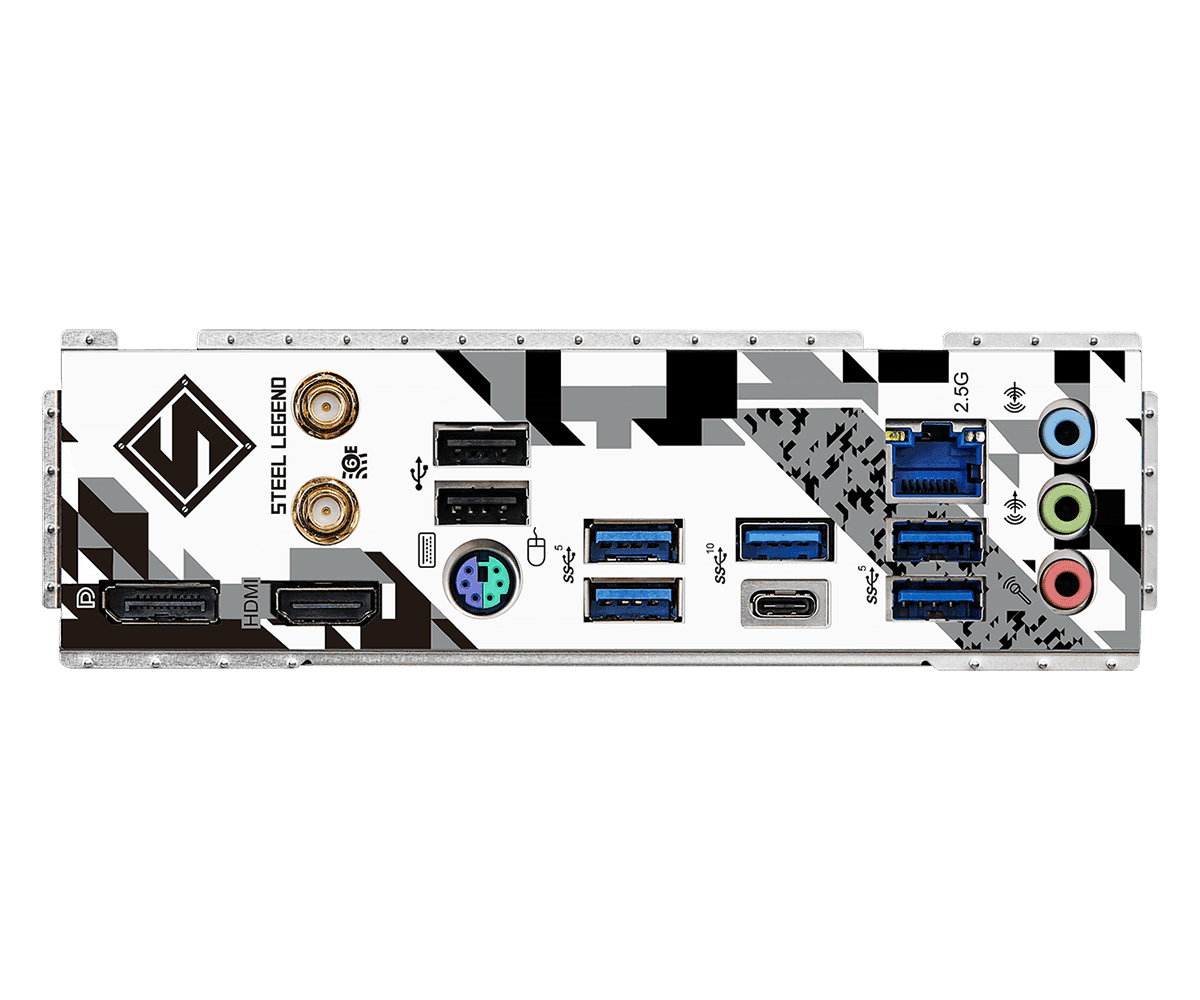 MOTHERBOARD ASROCK B760M STEEL LEGEND WIFI DDR5 LGA1700 - mATX