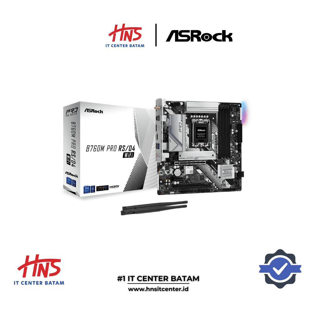 MOTHERBOARD ASROCK B760M PRO RS/D4 WIFI LGA1700 DDR4 - mATX