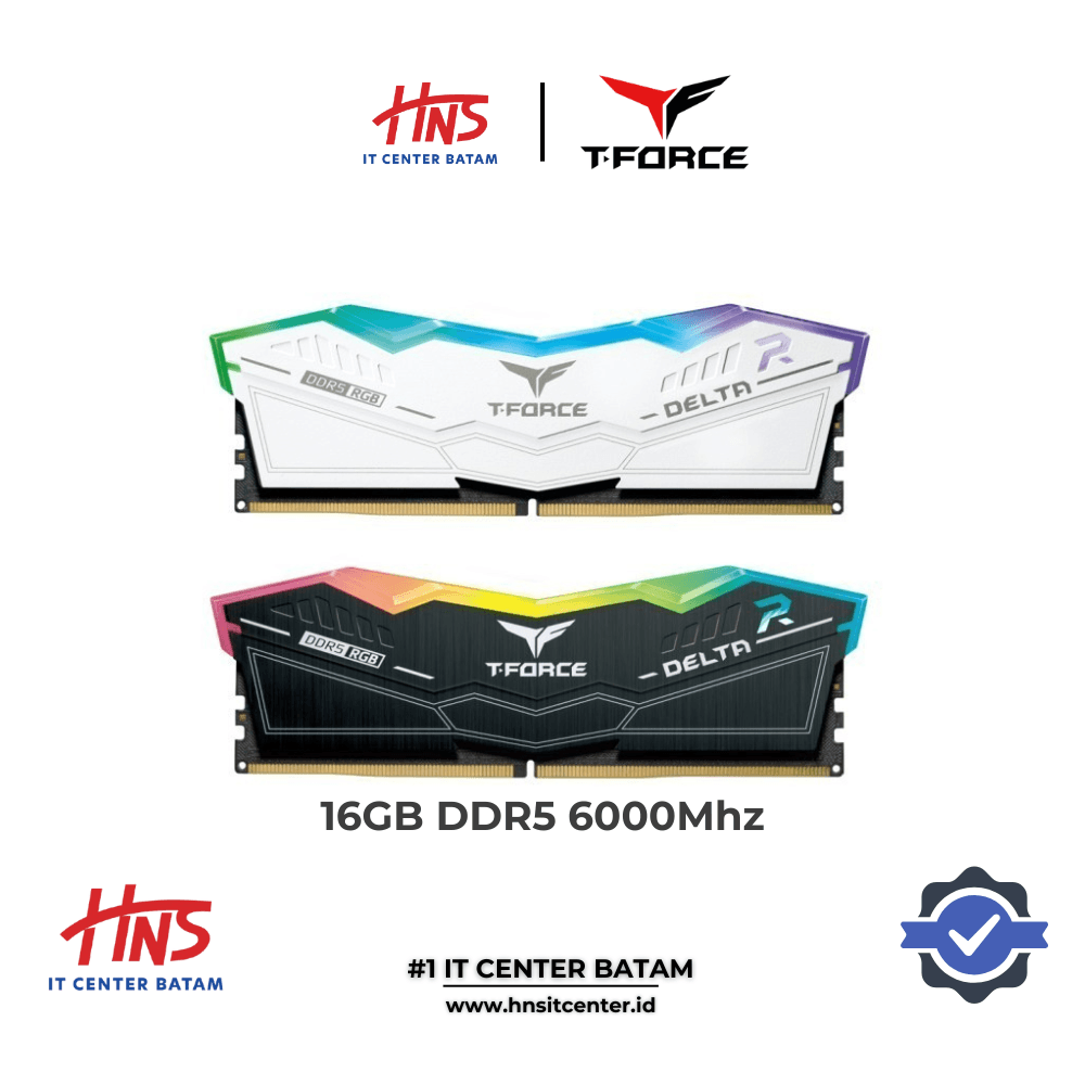 RAM PC DDR5 T-FORCE DELTA 16GB (2X8GB) 6000Mhz RGB