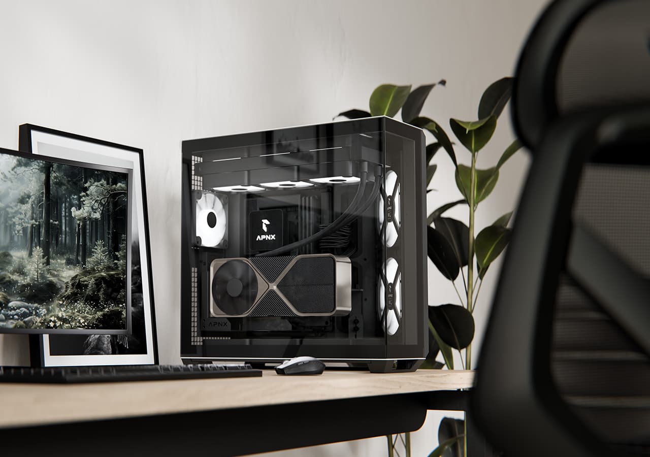 CASING GAMING APNX V1 SERIES MID TOWER - ATX