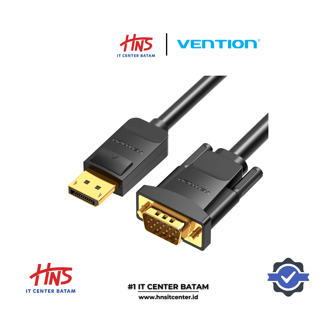 VENTION DisplayPort to VGA Cable 1.5M Black (HBLBG)