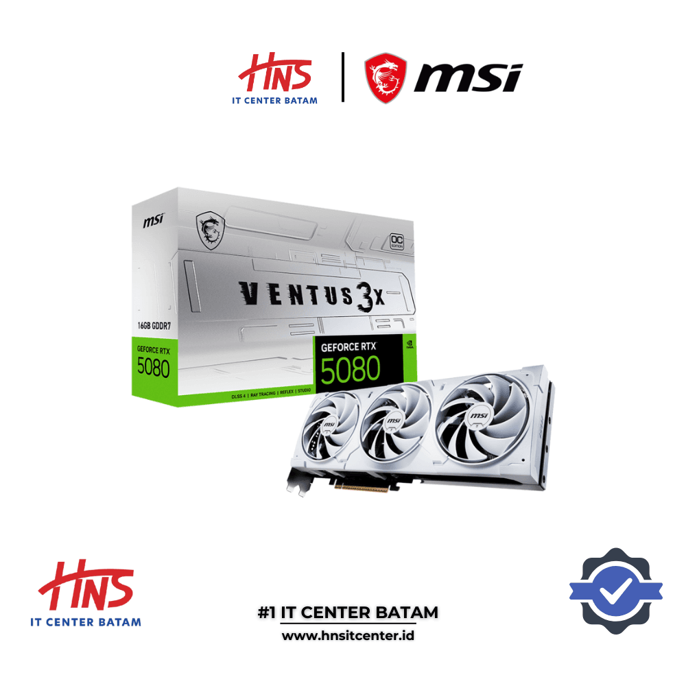 VGA CARD MSI RTX 5080 VENTUS 3X OC PLUS 16GB