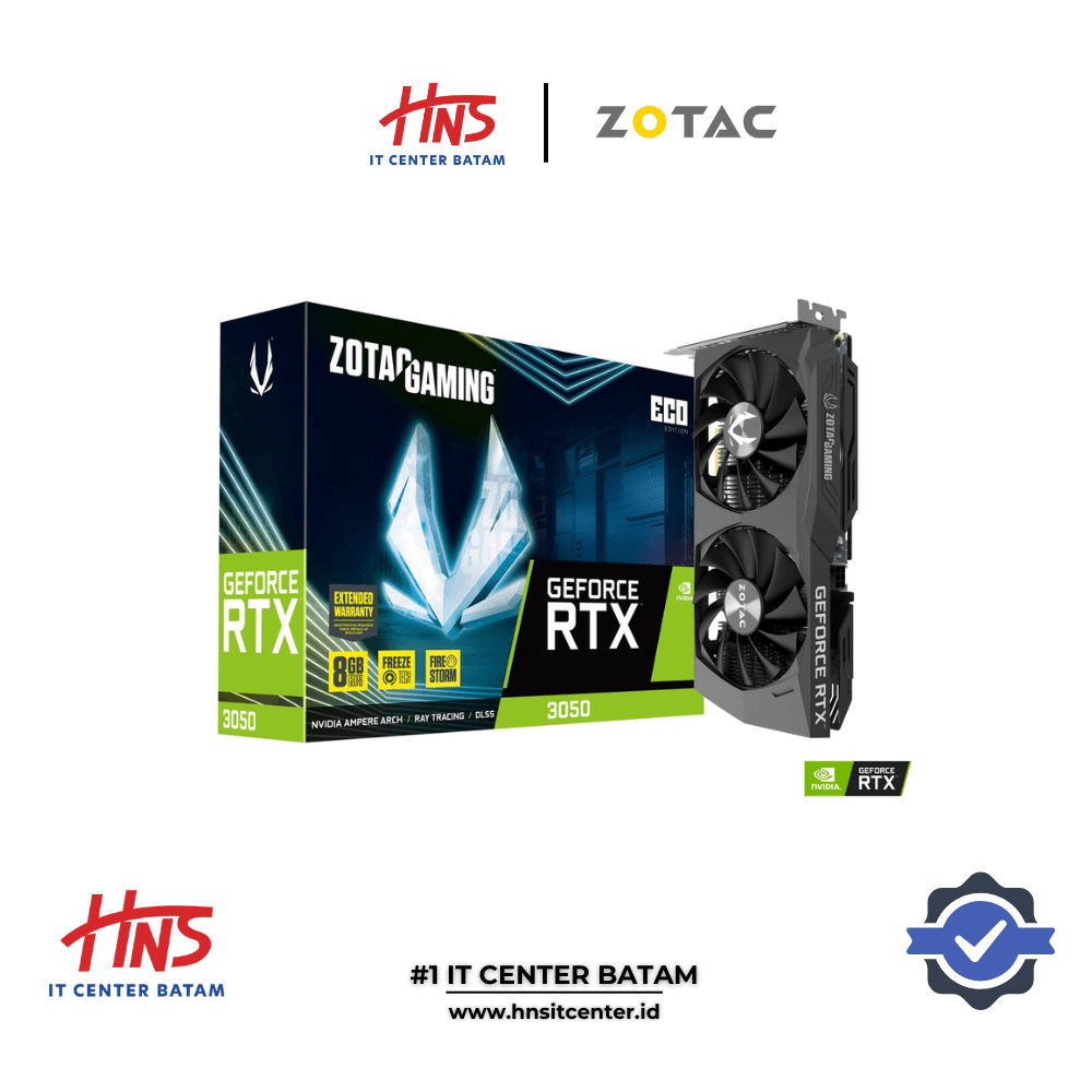 VGA CARD ZOTAC RTX 3050 8GB ECO EDITION GDDR6