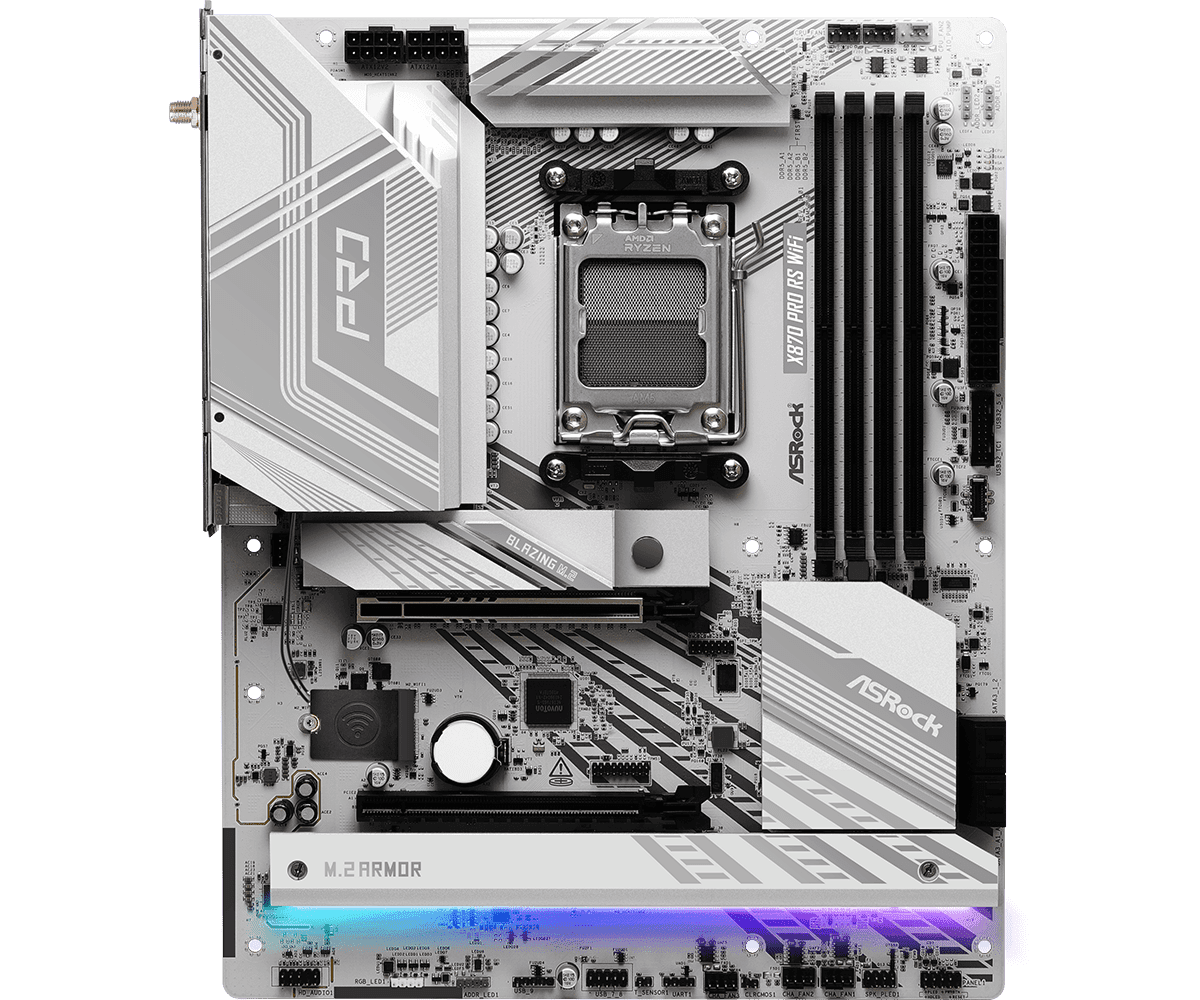 MOTHERBOARD ASROCK X870 PRO RS WIFI AM5 DDR5 - ATX