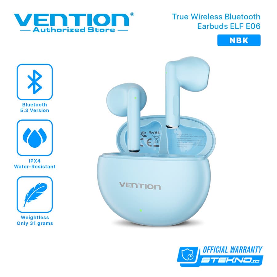 VENTION ELF E06 TWS TRUW WIRELESS EARPHONE EARBUDS (NBKB0 NBKW0 NBKP0 NBKS0)