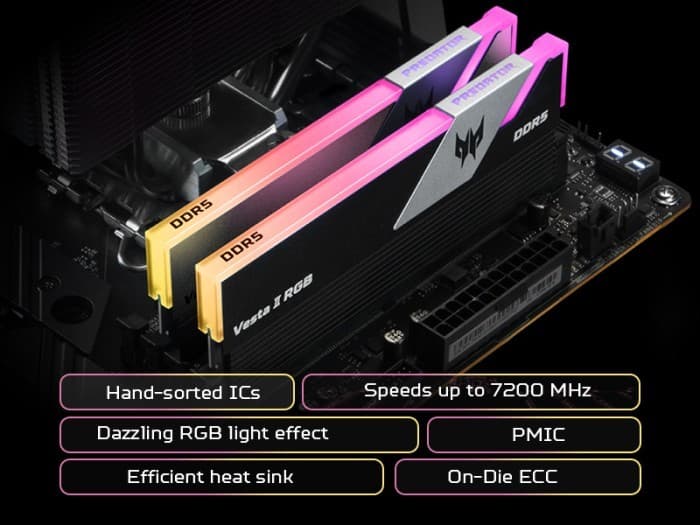 RAM PC DDR5 ACER PREDATOR VESTA II 32GB (2x16GB) 6000MHz RGB