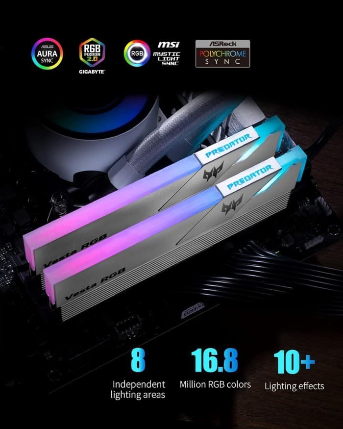 RAM PC DDR5 ACER PREDATOR VESTA II 32GB (2x16GB) 6000MHz RGB