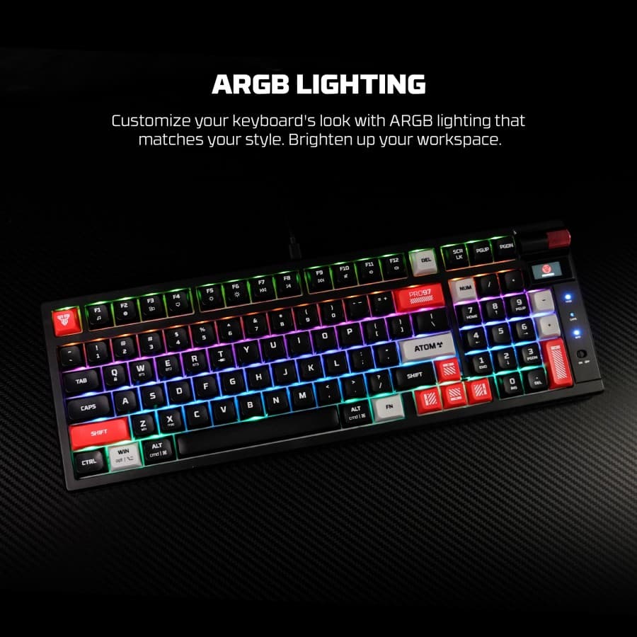 KEYBOARD FANTECH ATOM PRO79 MK917 MECHANICAL WITH SCREEN TRI-CONNECT