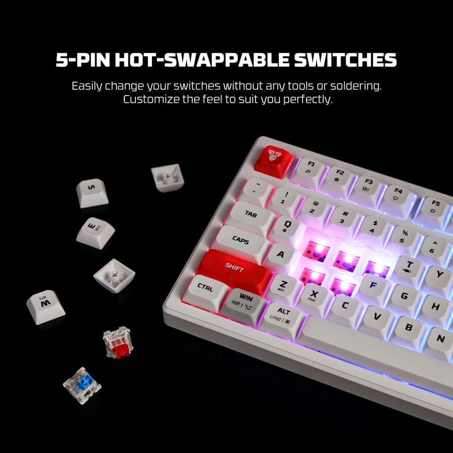 KEYBOARD FANTECH ATOM PRO79 MK917 MECHANICAL WITH SCREEN TRI-CONNECT