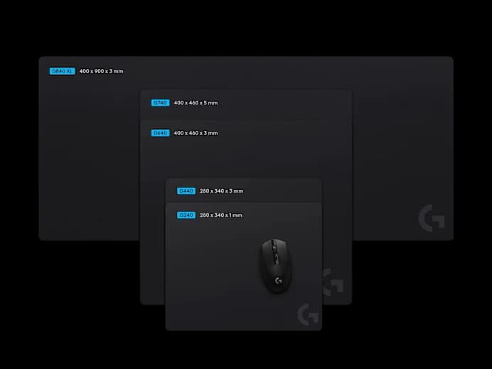 MOUSEPAD LOGITECH G240 WITH RUBBER BASE (28cm x 34cm)