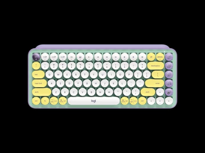 KEYBOARD LOGITECH POP KEYS MECHANICAL WIRELESS ADJUSTABLE EMOJI BUTTON