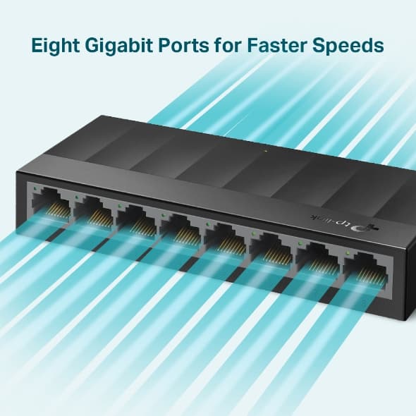 TP-LINK LS1008G 8-PORT GIGABIT 10/100/1000 Mbps