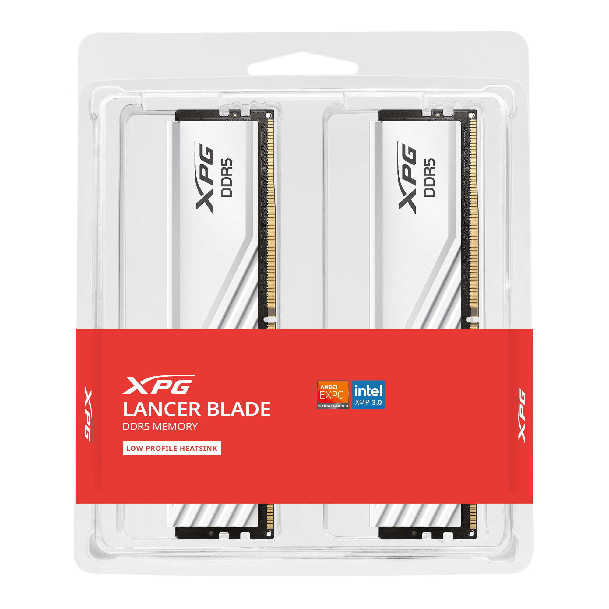 RAM PC DDR5 ADATA XPG LANCER BLADE 32GB (2x16GB) 5600Mhz — WHITE