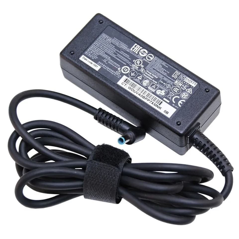 CHARGER LAPTOP HP (HP) 19.5V-3.33 A 65W KEPALA BIRU BULAT