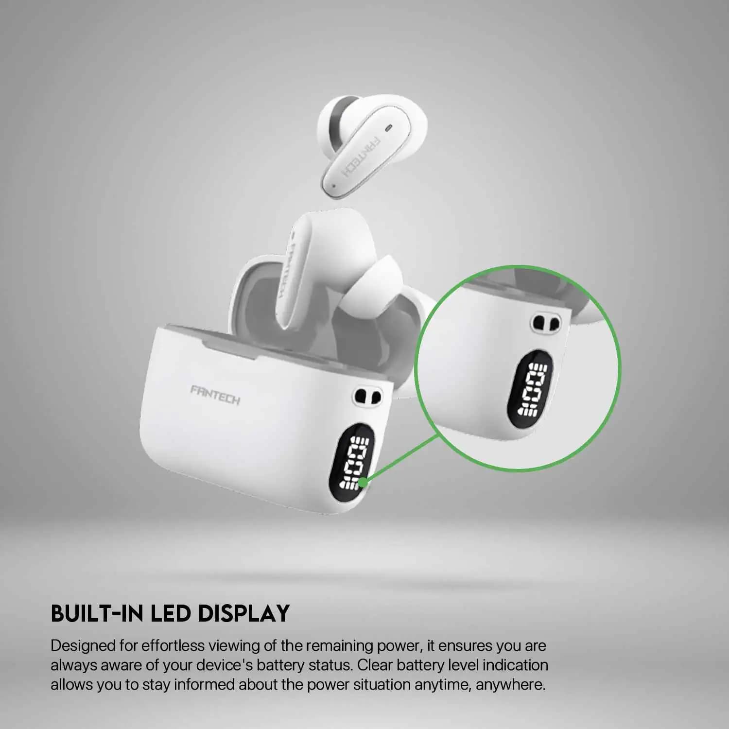 TWS FANTECH TW13 WAVE 13 TRUE WIRELESS BLUETOOTH 5.3 EARBUDS