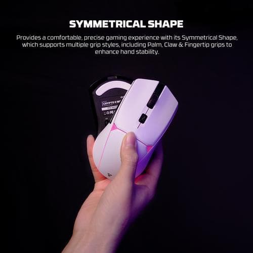 MOUSE FANTECH CRYPTO II WG7V2 WIRELESS WITH RGB GAMING OPTICAL SENSOR