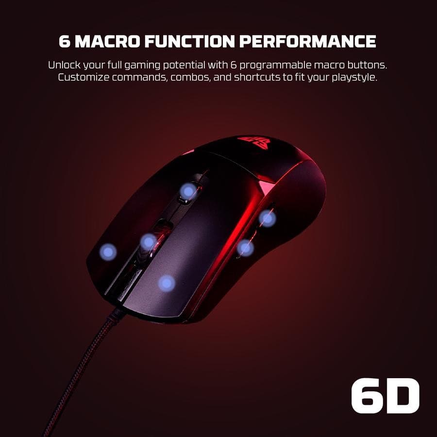 MOUSE FANTECH CRYPTO II VX7V2 WIRED WITH RGB LIGHT BLACK