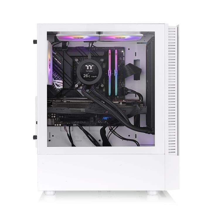 CASING THERMALTAKE VIEW 200 TG ARGB MID TOWER CHASSIS - ATX