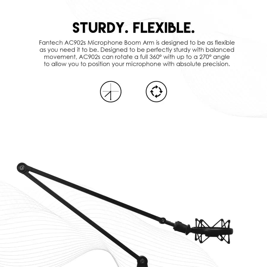 STAND MIC FANTECH AC902S for LEVIOSA MCX01 02 ADJUSTABLE ARM