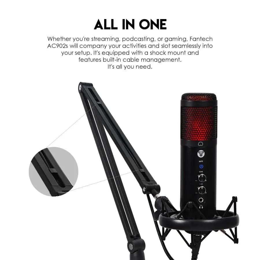 STAND MIC FANTECH AC902S for LEVIOSA MCX01 02 ADJUSTABLE ARM