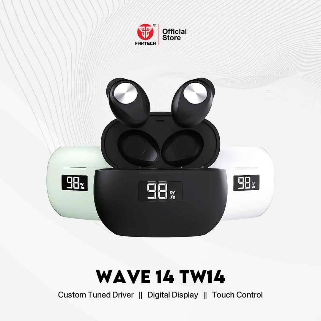 TWS FANTECH LIFE TW14 WAVE 14 TRUE WIRELESS BLUETOOTH 5.3 EARBUDS