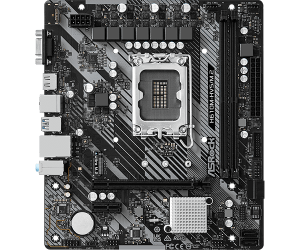 MOTHERBOARD ASROCK H610M-HVS/M.2 R2.0 DDR4 LGA1700 - mATX