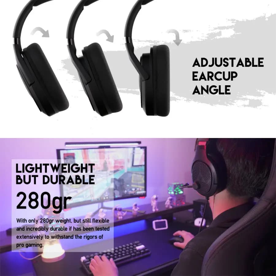 HEADSET FANTECH TRINITY MH88 WIRED MULTIPLATFORM FREE SPLITTER