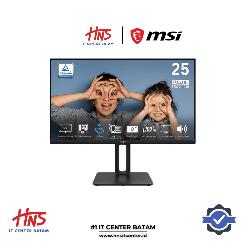MONITOR MSI PRO MP251P 25" FLAT IPS FHD (1920x1080) 100Hz