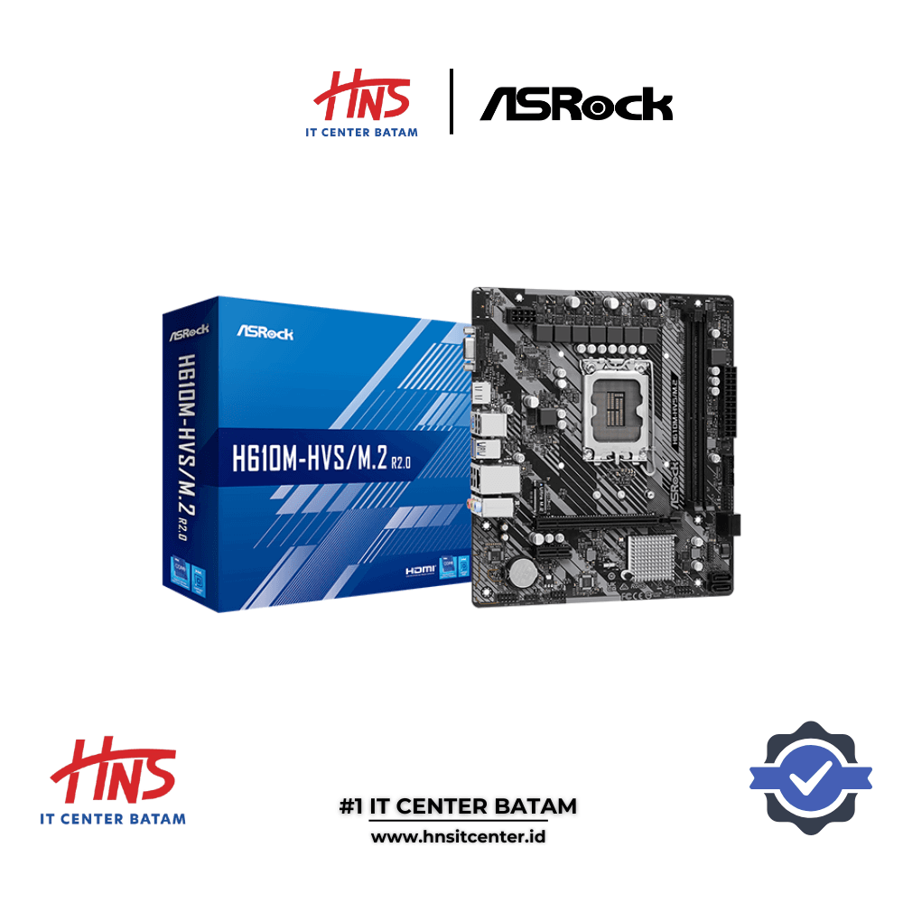 MOTHERBOARD ASROCK H610M-HVS/M.2 R2.0 DDR4 LGA1700 - mATX