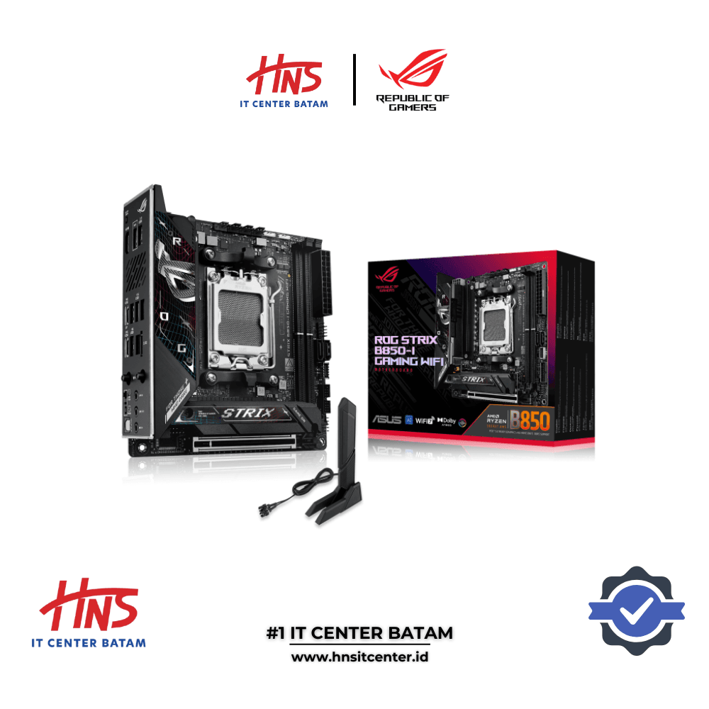 MOTHERBOARD ROG STRIX B850-I GAMING WIFI AM5 DDR5 - mITX