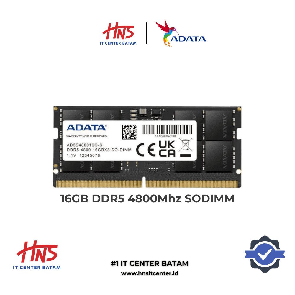 RAM NB DDR5 ADATA SODIMM 16GB (1x16GB) 4800Mhz