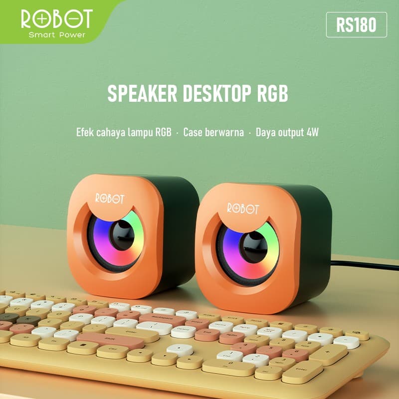SPEAKER ROBOT RS180 USB RGB LIGHTING