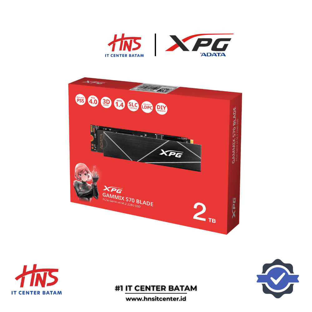 SSD NVME ADATA XPG GAMMIX S70 BLADE - 2TB Gen 4.0