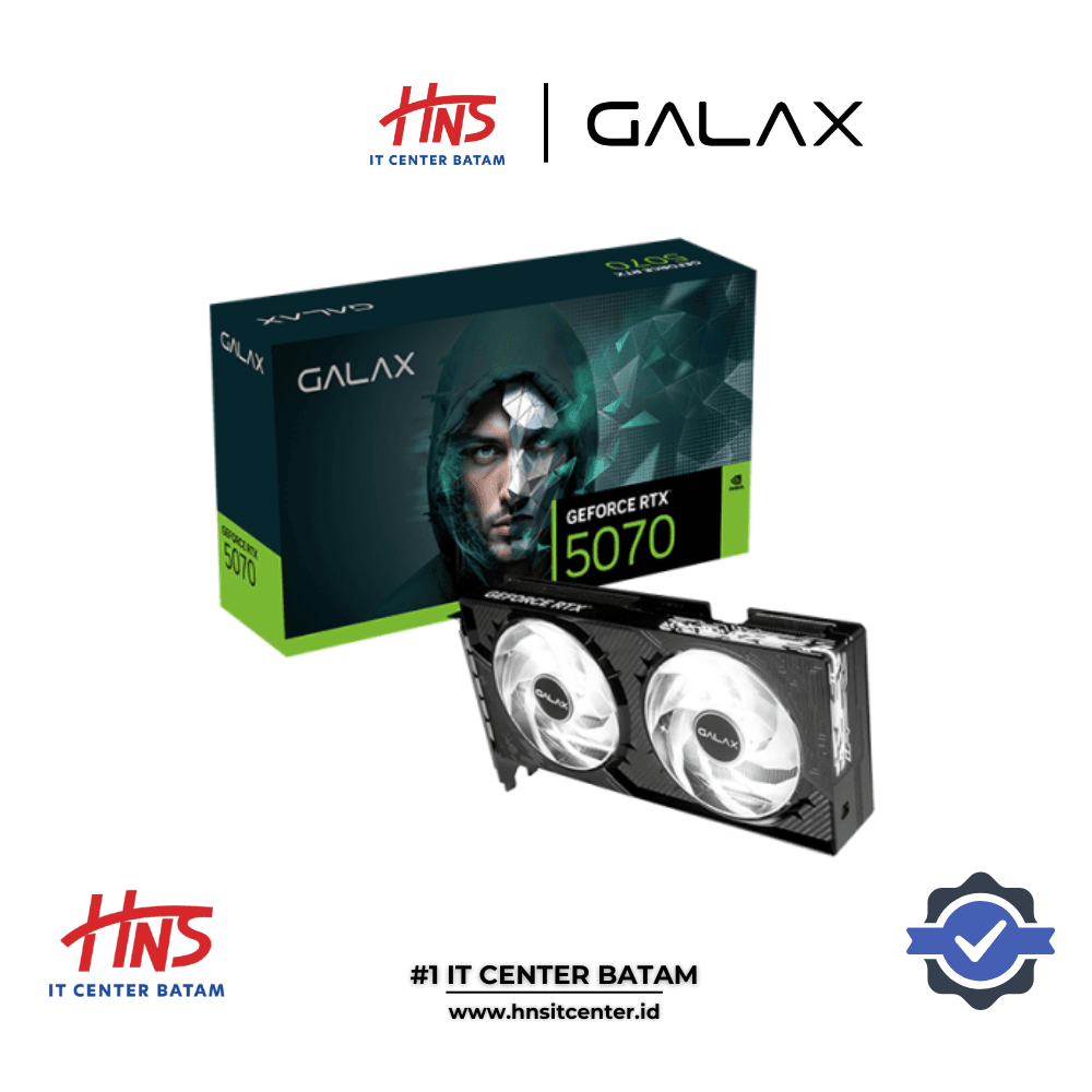 VGA CARD GALAX RTX 5070 12GB 1-CLICK-OC BLACK GDDR7