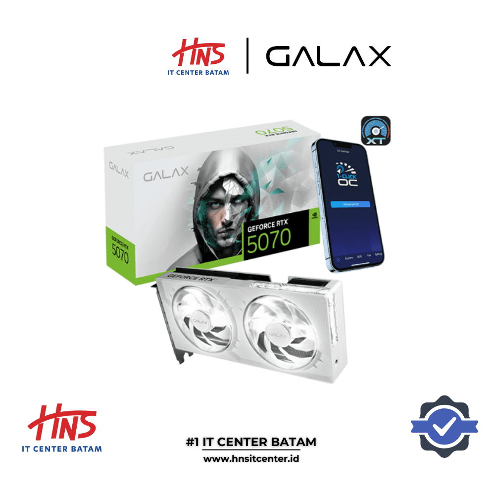 VGA CARD GALAX RTX 5070 12GB 1-CLICK-OC WHITE GDDR7