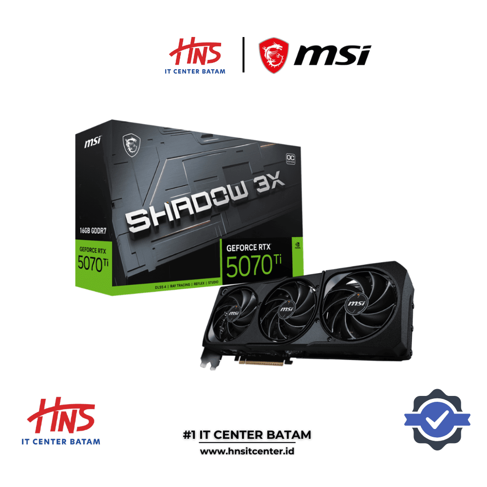 VGA CARD MSI RTX 5070 TI 16GB SHADOW 3X OC GDDR7